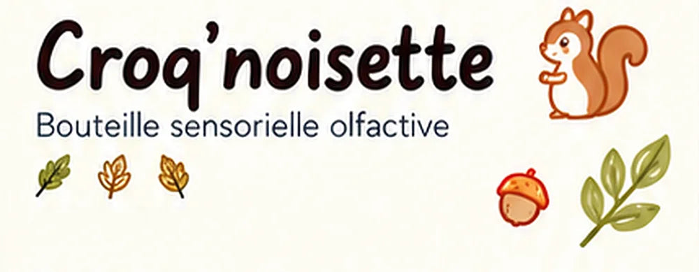 Croq’noisette, bouteille sensorielle olfactive