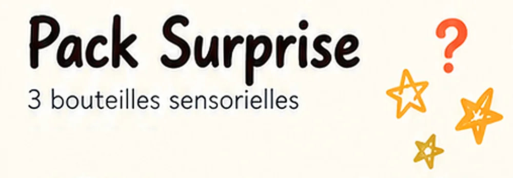 Pack Surprise, 3 bouteilles sensorielles