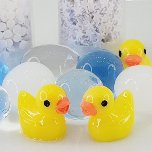 Bouteille sensorielle "Bleu canard"