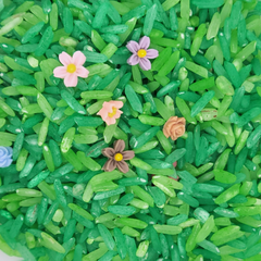 Bouteille sensorielle Jardin enchanté, vue de détail