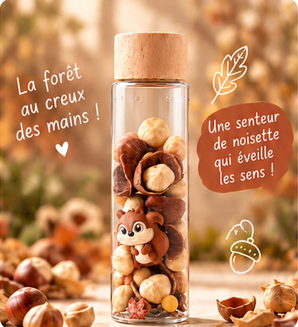 Croq’noisette, bouteille sensorielle olfactive.