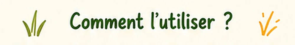 Comment l’utiliser ?
