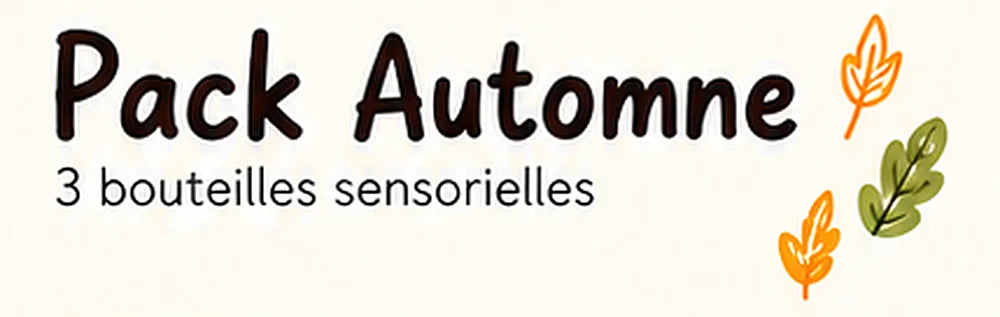 Pack Automne, 3 bouteilles sensorielles