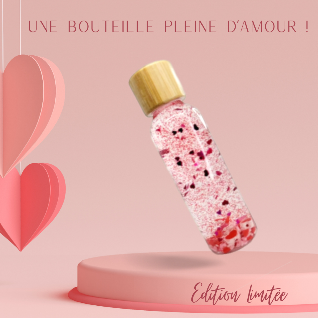 ❤️ Bouteille sensorielle "Coeur coeur love"