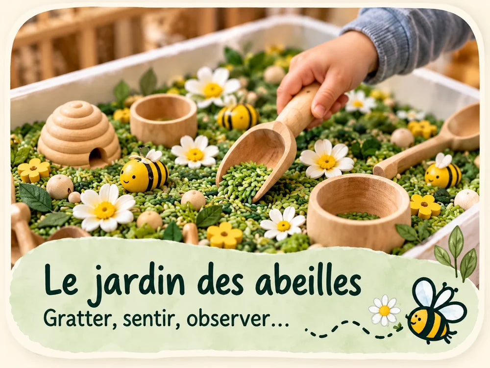 Le jardin des abeilles : gratter, sentir, observer