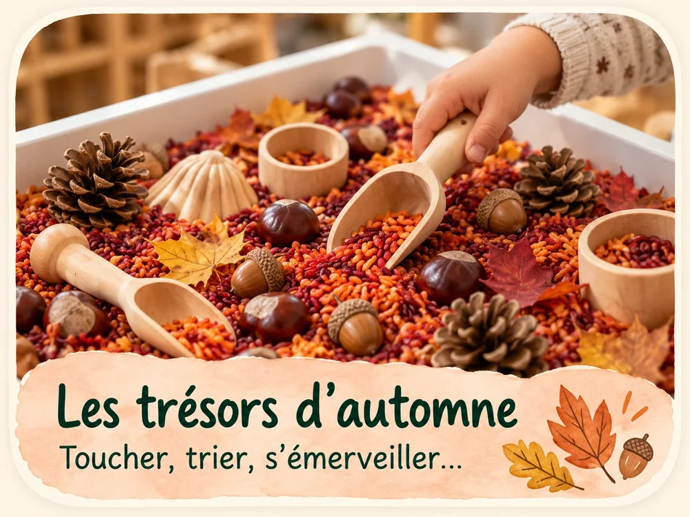 Les trésors d'automne : toucher, trier, s'émerveiller